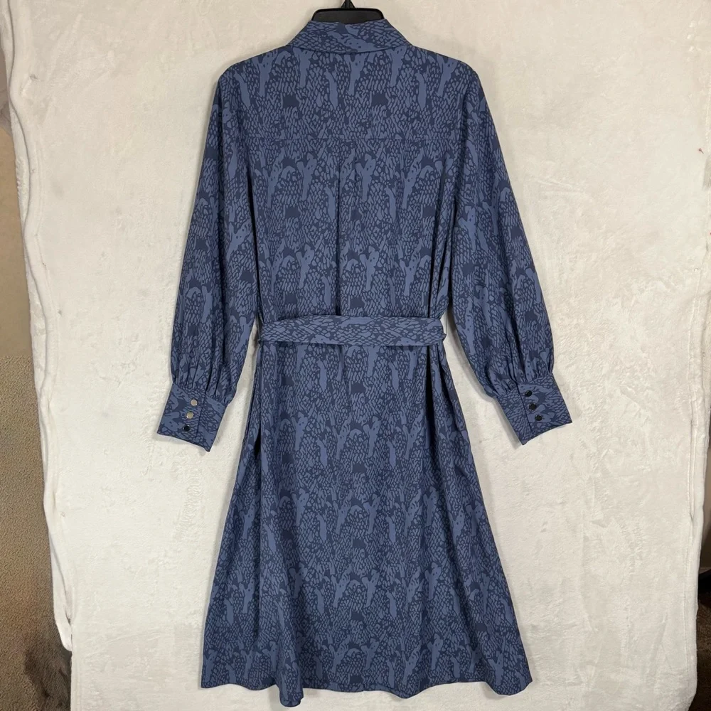 NWT Soft Surroundings‎ Irina Shirt Dress Size XL Midi Belted Long Sleeve Drapey - Picture 7 of 16